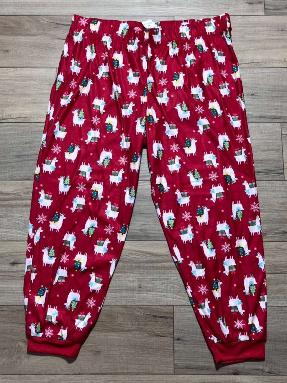 Wondershop Womens Llama And Snowflake Christmas Print Pajama Pants XL Red